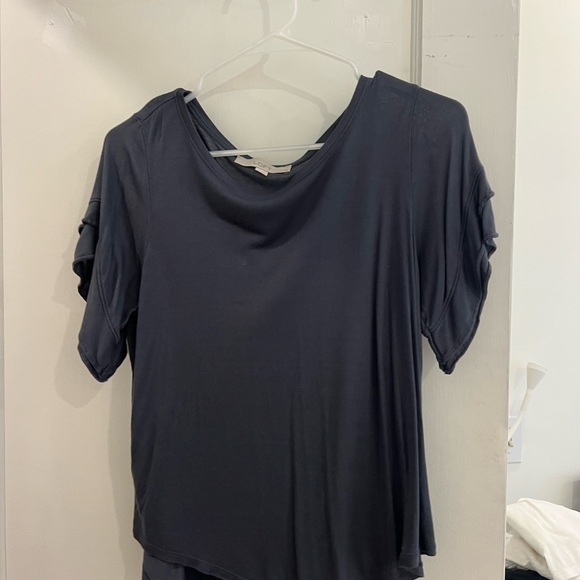 LOFT Casual Blue/Grey Tee - Picture 2 of 3